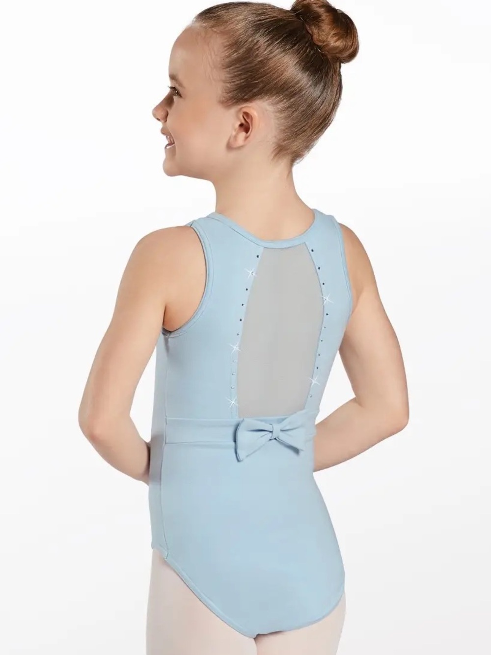 New with tag Weissman Kids Cotton Rhinestone Leotard size MC